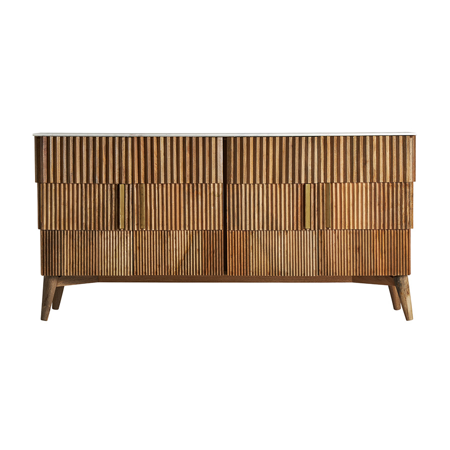 Buffet plissé wood