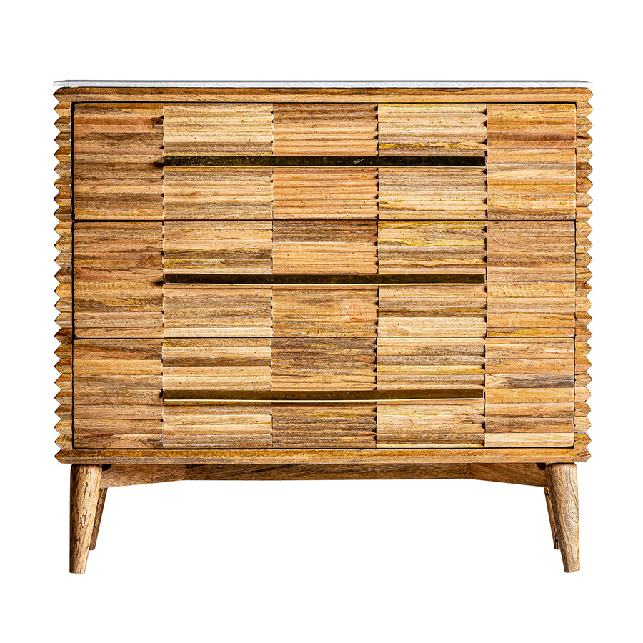 Cómoda plissé wood