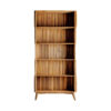 Librería plissé wood