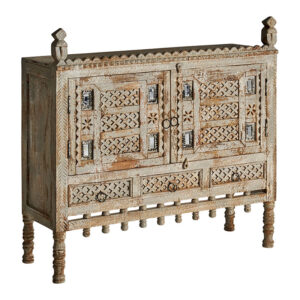 de estilo oriental. Fabricado en madera de mango.