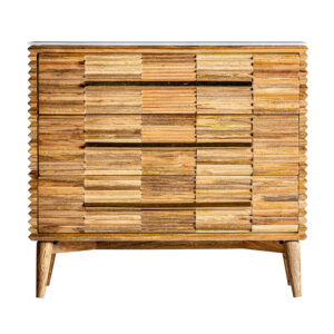 Cómoda plissé wood