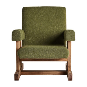 de estilo art deco. Fabricado en madera de pino reciclado