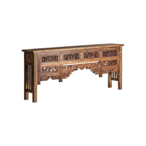 de estilo étnico. Fabricado en madera de teka.