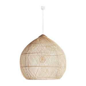 de estilo boho. Fabricado en ratán.