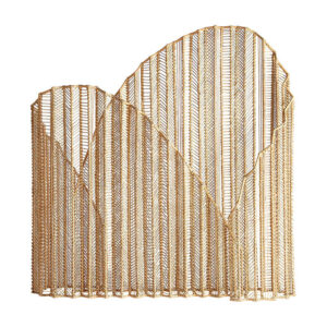 Parabán j/2 plissé rattan de estilo nórdico