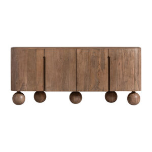 Aparador bocksberg de estilo contemporáneo fabricado en madera de mango en color marrón. Producto desmontable.