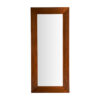 Espejo rectangular nabur de estilo art deco fabricado en madera de abeto en color miel combinado con espejo y madera dm.
