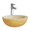 Lavabo altair de estilo contemporáneo fabricado en onix en color marfil.