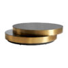 combinado con vidrio en color oro y madera. Producto desmontable.