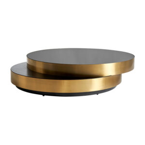 combinado con vidrio en color oro y madera. Producto desmontable.