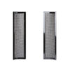 Cabezal j 2 merk de estilo art deco fabricado en madera de pino en color negro combinado con ratán. Compatible con: 29150.