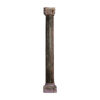 Columna cacia en color marrón envejecido de estilo étnico. Fabricado en madera de teka. Producto desmontable.