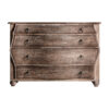 Cómoda weyer de estilo colonial fabricado en madera de mango en color marrón combinado con hierro.