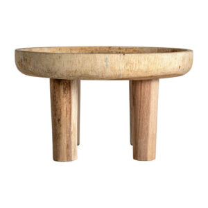 Mesa de centro rimini de estilo étnico fabricado en madera suar en color marrón.