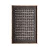 Panel decorativo siegen de estilo contemporáneo fabricado en madera de pino reciclado en color tonos oscuros.