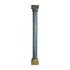 Columna cadee de estilo étnico fabricado en madera de teka en color tonos de azul con acabado envejecido. Producto desmontable.