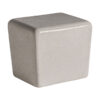 Mesa auxiliar vasto de estilo contemporáneo. Fabricado en piedra en color blanco.