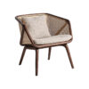 Sillón anholt de estilo art deco fabricado en madera de fresno en color tonos en marrón. Producto desenfundable.