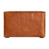 Sofá modular apoyabrazos auburn de estilo vintage fabricado en madera abedul en color marrón combinado con piel en color marrón y espuma. Compatible con: 31305 31306.