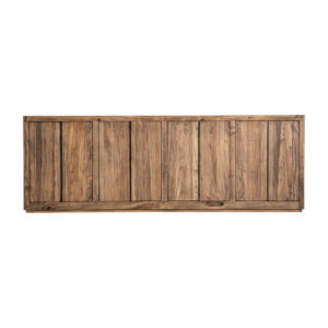 Aparador Norvik de estilo contemporáneo fabricado en madera de olmo en color marrón.