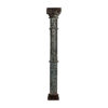 Columna Becky de estilo étnico fabricado en madera de teka en color tonos de azul con acabado envejecido. Producto desmontable.