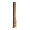 Columna Gea de estilo étnico fabricado en madera de teka en color beige con acabado envejecido.
