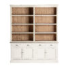 Estanteria Pivka de estilo provenzal fabricado en madera de olmo en color blanco roto. Compatible con: 29462.