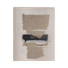 Lienzo danso en color tonos en marrón artesanal de estilo contemporáneo. Fabricado en lienzo combinado con madera de pino.