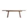 Mesa comedor Lendine de estilo contemporáneo fabricado en madera de mango en color marrón. Producto desmontable.