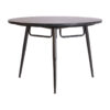 Mesa de centro Bardi de estilo contemporáneo fabricado en hierro en color negra combinado con mármol y madera dm.