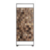 Parabán Tobes de estilo étnico fabricado en madera de olmo en color marrón con acabado envejecido.