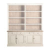 Aparador pivka de estilo provenzal fabricado en madera de olmo en color blanco roto. Compatible con: 29463.
