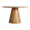 Mesa comedor Mersch de estilo contemporáneo fabricado en madera de mango en color marrón. Producto desmontable.