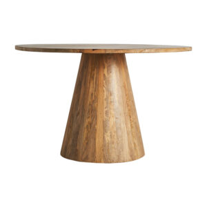 Mesa comedor Mersch de estilo contemporáneo fabricado en madera de mango en color marrón. Producto desmontable.