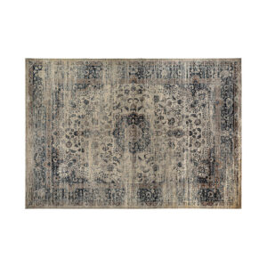 Alfombra rectangular aurora de estilo clásico fabricado en viscosa en color beige.