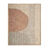 Cuadro brahma de estilo boho fabricado en madera de mango en color tonos en marrón con acabado artesanal combinado con algodón y cáñamo.
