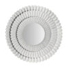 Espejo Jeyere de estilo provenzal fabricado en madera de mango en color blanco combinado con espejo.