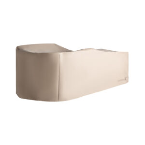 Funda protectora chaise longue Trena de estilo clásico fabricado en poliéster en color beige. Compatible con: 34817.