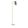 Lámpara de pie de estilo art deco fabricado en hierro en color oro combinado con latón.