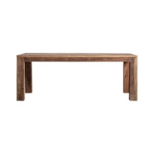 Mesa comedor backlyn de estilo nórdico fabricado en madera recuperada en color marrón. Producto desmontable.