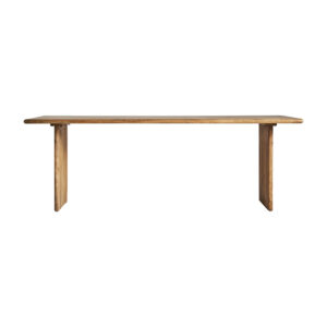 Mesa comedor Buhl de estilo colonial fabricado en madera de mango en color marrón. Producto desmontable.