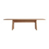 Mesa comedor nara de estilo contemporáneo fabricado en madera roble en color marrón claro. Producto desmontable.