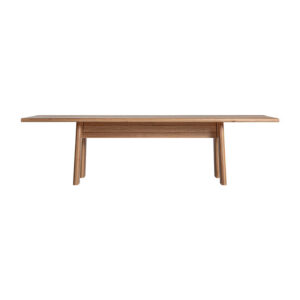 Mesa comedor nara de estilo contemporáneo fabricado en madera roble en color marrón claro. Producto desmontable.
