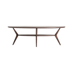 Mesa de centro terborg de estilo art deco fabricado en madera de fresno en color marrón.