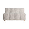 Módulo sofá central boubiers de estilo contemporáneo fabricado en madera de pino en color marrón claro con acabado natural combinado con poliéster en color gris y espuma. Compatible con: 34680.