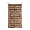 Puerta Sacha de estilo étnico fabricado en madera de teka en color marrón. Producto desmontable.