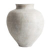 Tinaja Artemisa de estilo contemporáneo fabricado en terracota en color blanco roto.