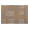 Alfombra Takara de estilo clásico fabricado en yute en color gris combinado con algodón en color ocre en color beige.
