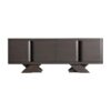 Aparador Rize de estilo art deco fabricado en madera roble en color negro. Producto desmontable.