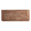 Aparador Truel de estilo clásico fabricado en madera de pino reciclado en color marrón.